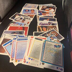 67ct Assorted Baseball Team Checklist Cards SELLING AS IS